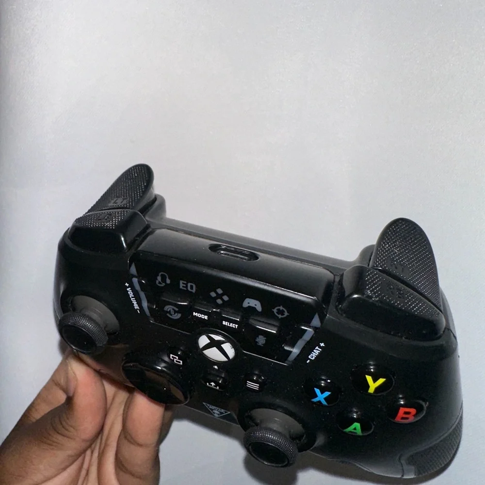 Black Gaming Controller with Colorful Buttons